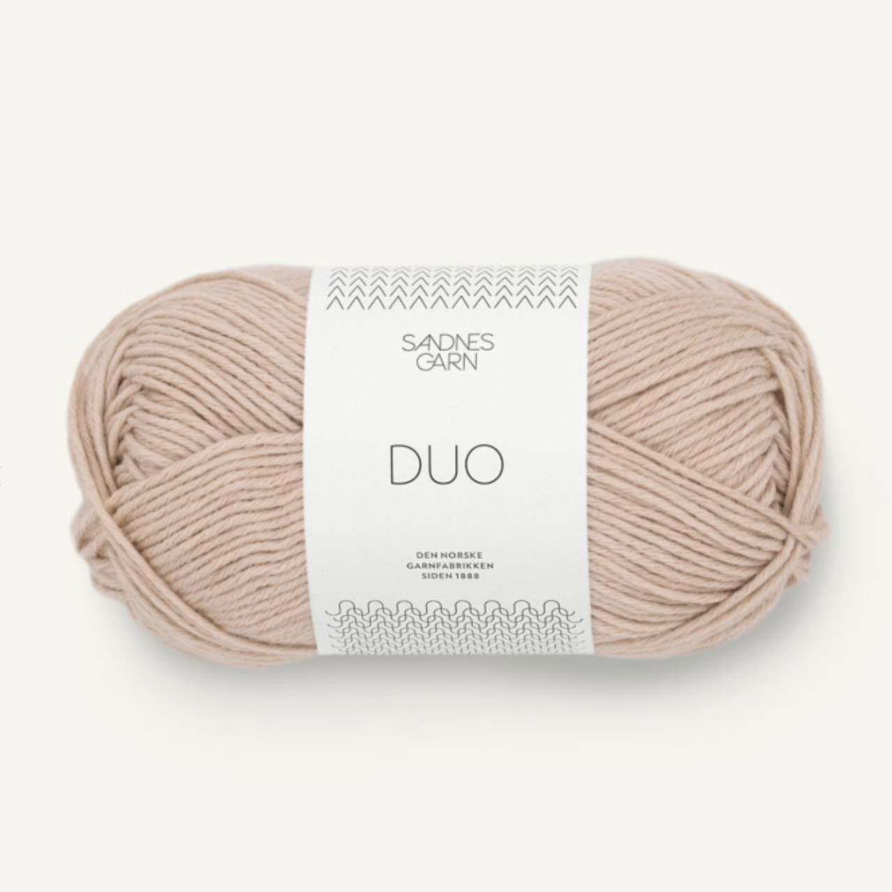 Sandnes Duo 3021 Light beige : Merino & Pima Cotton Yarn