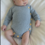 Emils Knappebody Romper Knitting Kit Pack