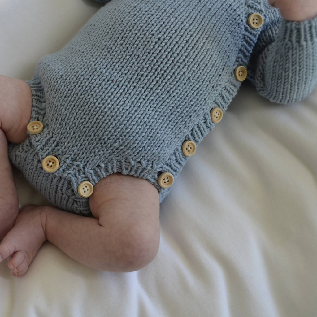 Emils Knappebody Romper Knitting Kit Pack