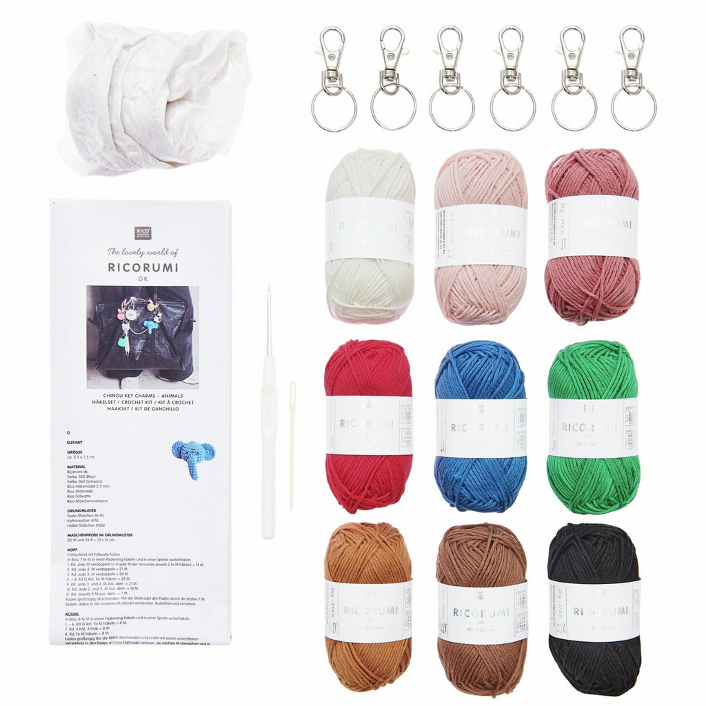 Ricorumi Crochet Keyring Kit : Chingu Animals