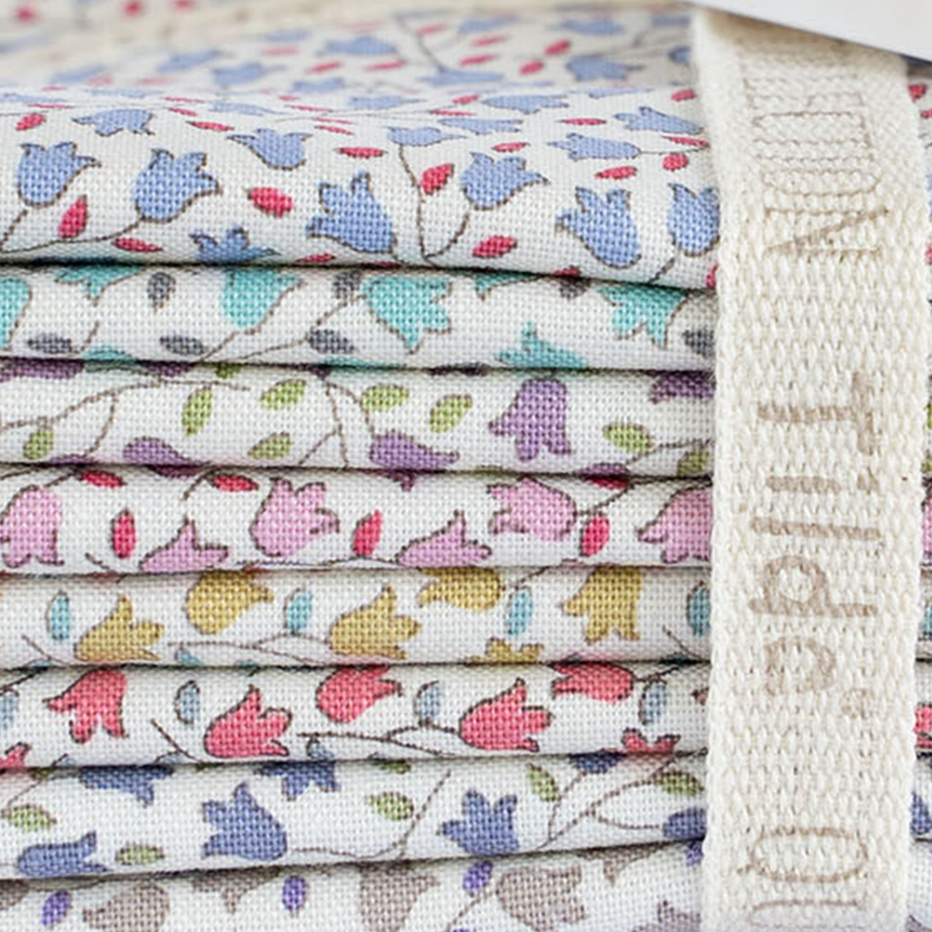 Tilda Fat Eighths : Sophie Basics Cotton Bundle : 8 Pieces