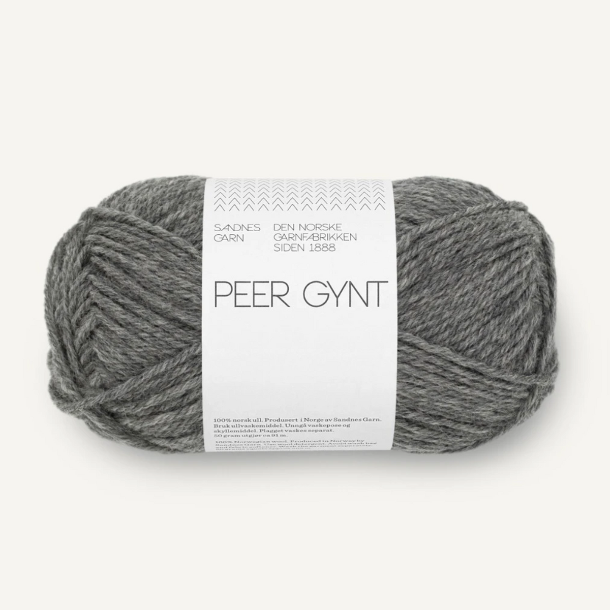Sandnes Peer Gynt Yarn : Dark Grey 1053