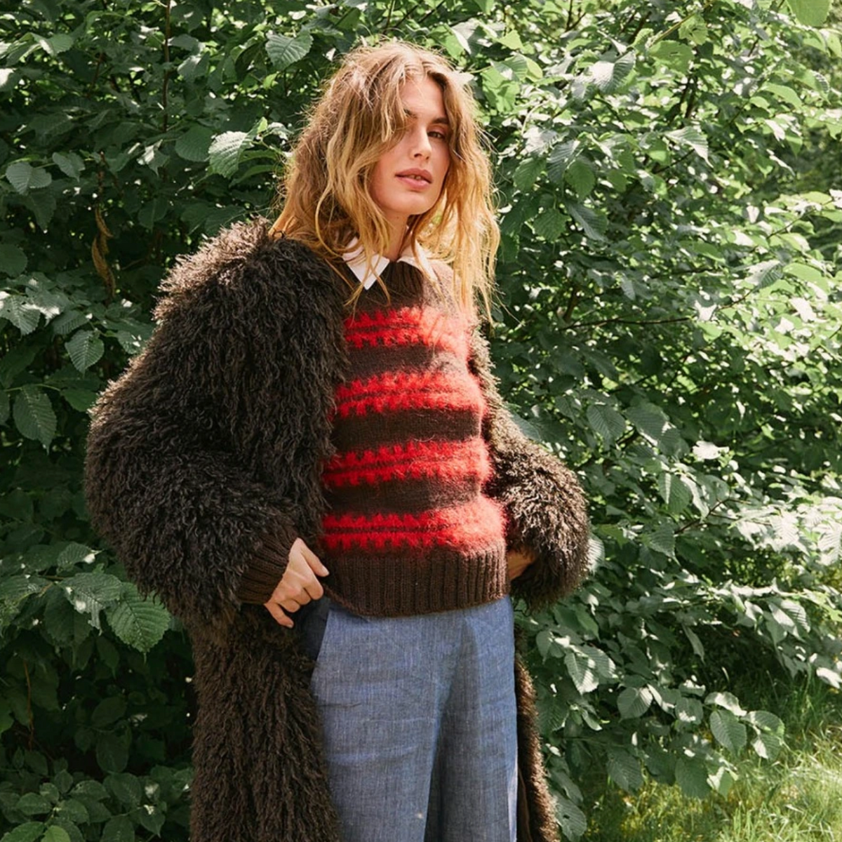 Ridge Sweater Pattern by Sandnes