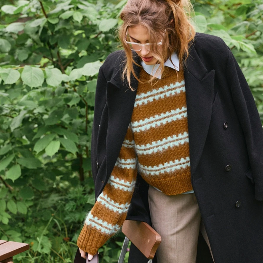 Ridge Sweater Pattern by Sandnes