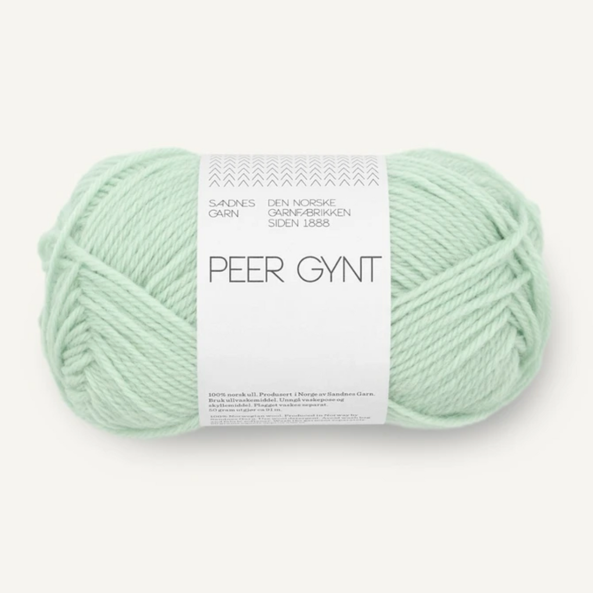 Sandnes Peer Gynt Yarn : Mint Green 7911