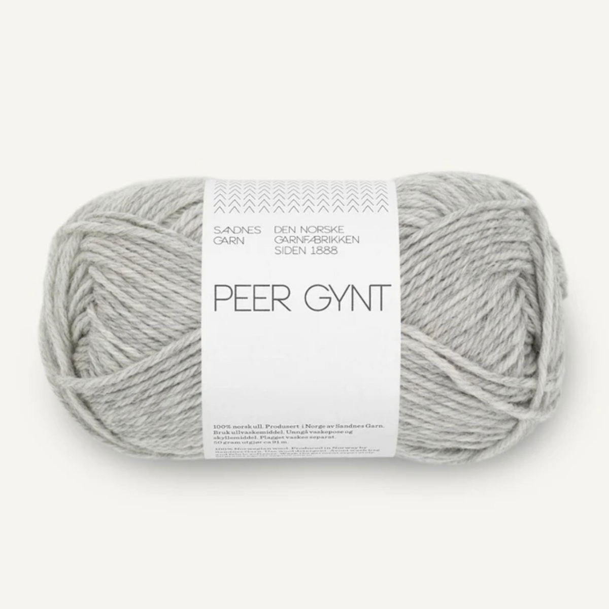 Sandnes Peer Gynt Yarn : Light Grey Melange 1032