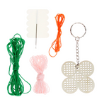 Stitch Your Own Wooden Daisy Keyring Kit