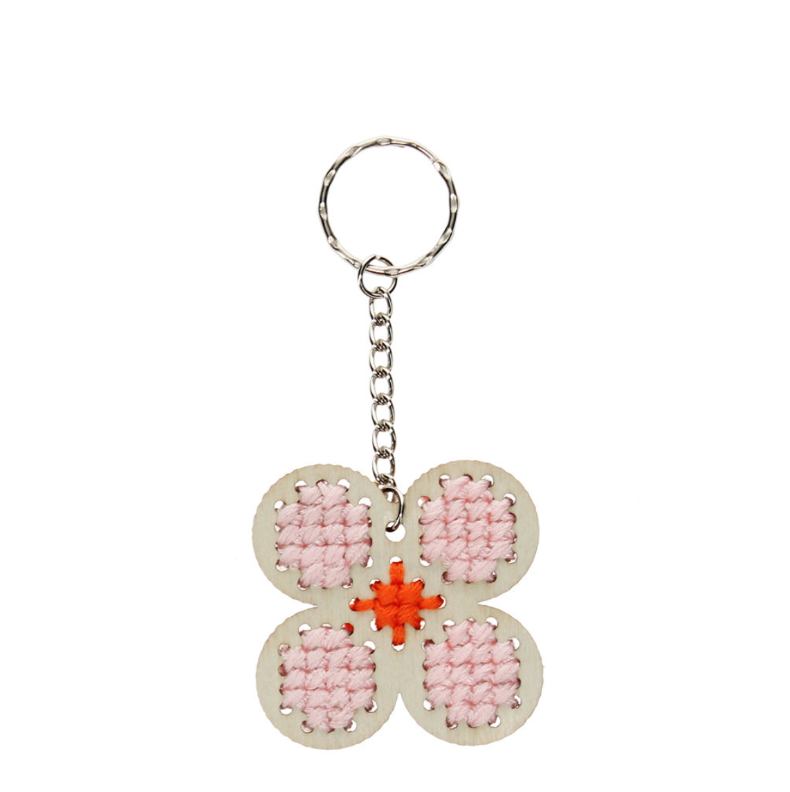 Stitch Your Own Wooden Daisy Keyring Kit