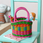 Bright & Colourful Mini Woven Basket