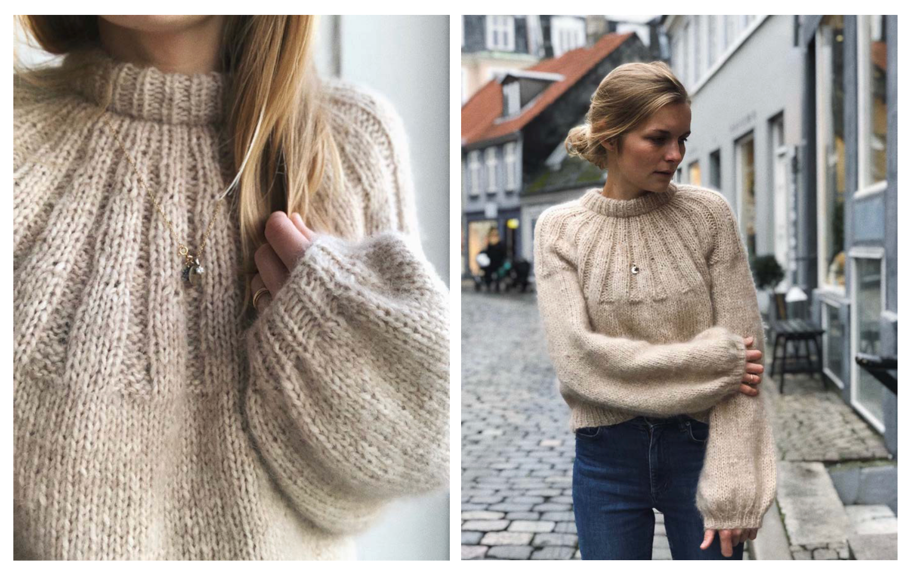 Sunday Sweater Jumper Knitting Kit : Luxury Alpaca Superfine Aran