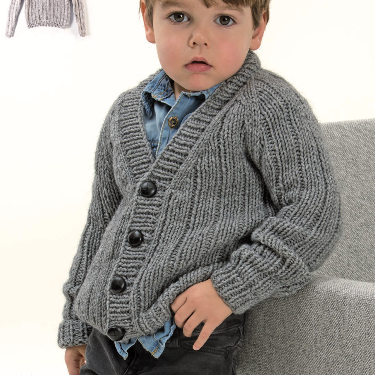 Rico Alpaca Blend Chunky Digital Knitting Pattern 459 boys (D) sweaters