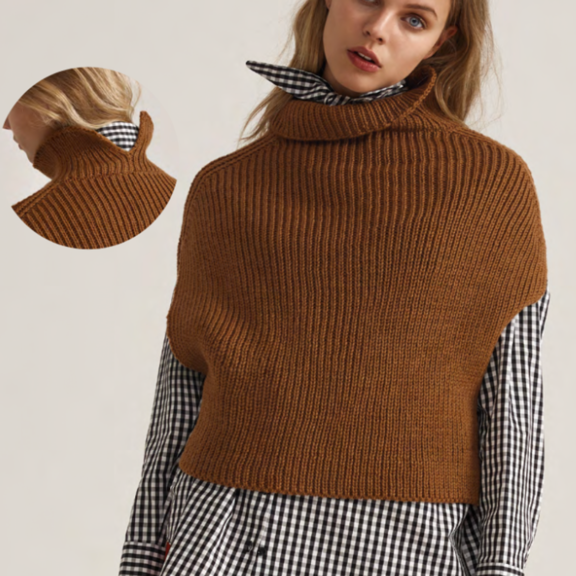 Women's Aran Tank Top Knitting Pattern 814