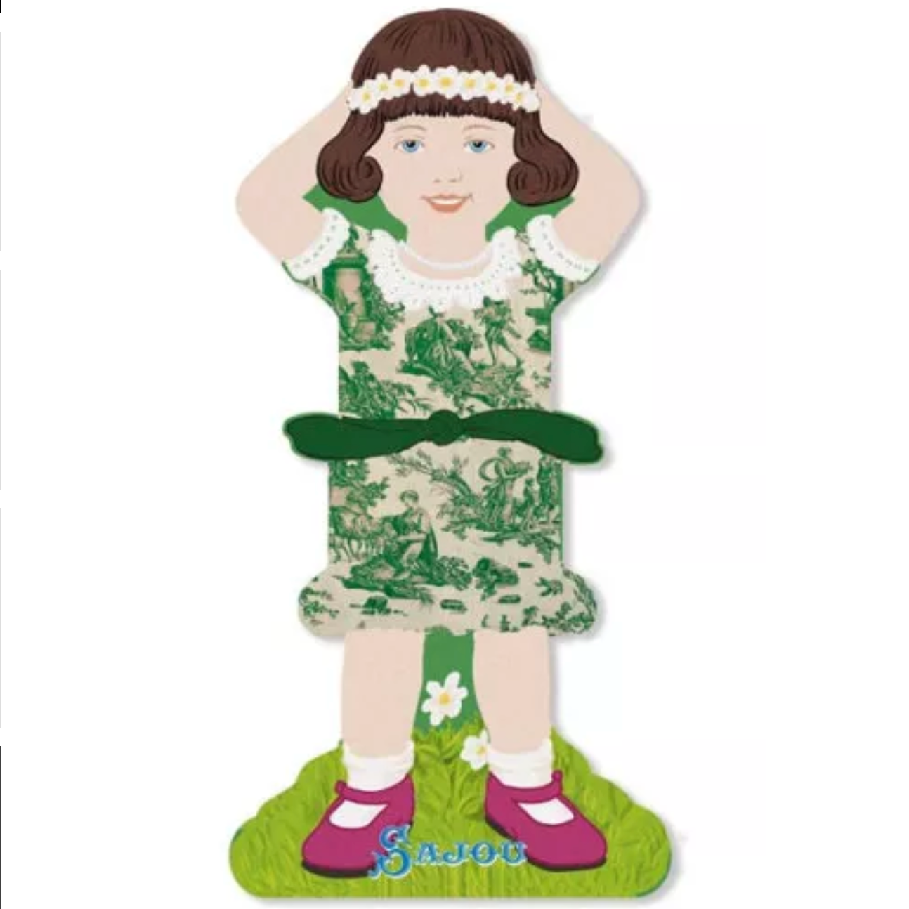 Sajou Little Girl Thread Cards x 4