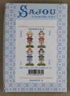 Sajou Little Girl Thread Cards x 4