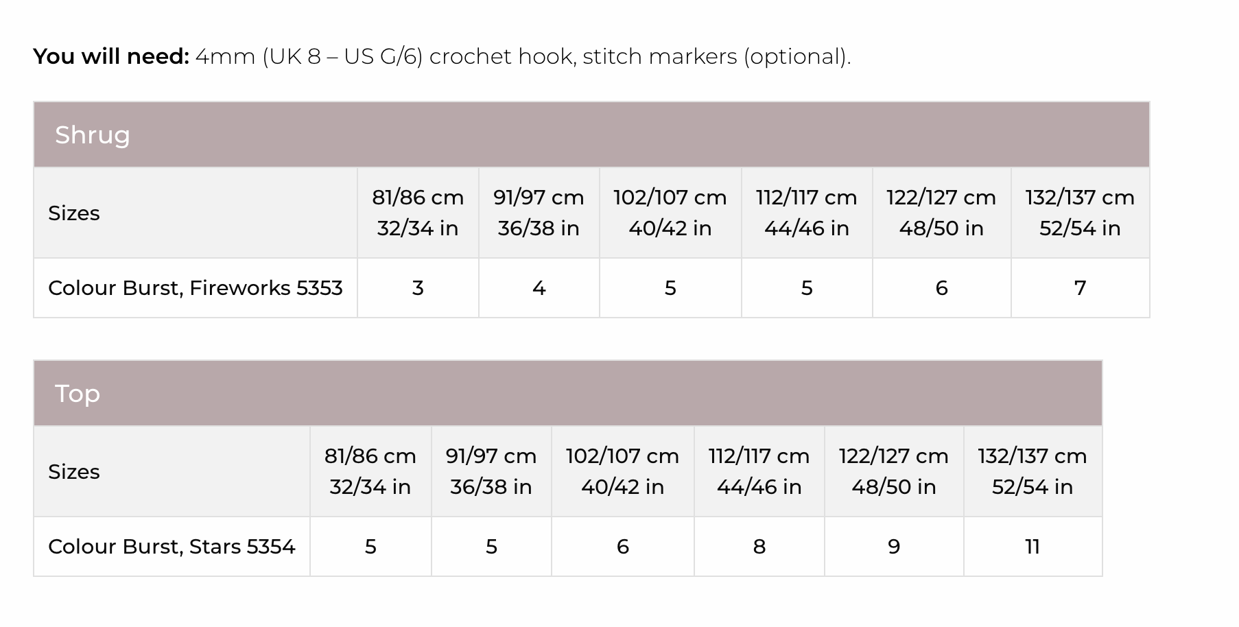 Stylecraft Colour Burst DK Pattern 10133 Long Sleeve Crochet Top & Shrug