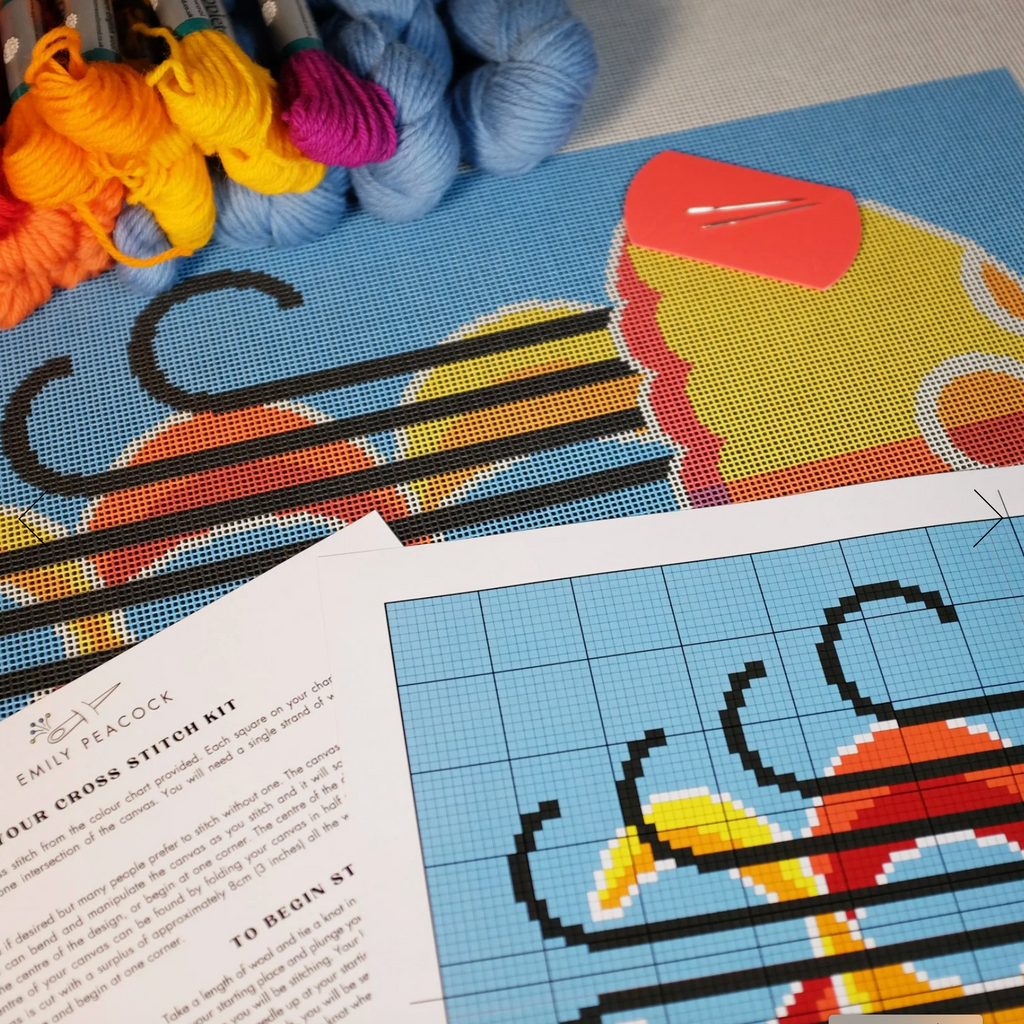 Emily Peacock Cross Stitch Kit : Rebecca the Jellyfish