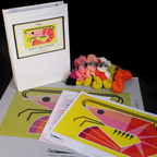 Emily Peacock Cross Stitch Kit : Erica the Prawn