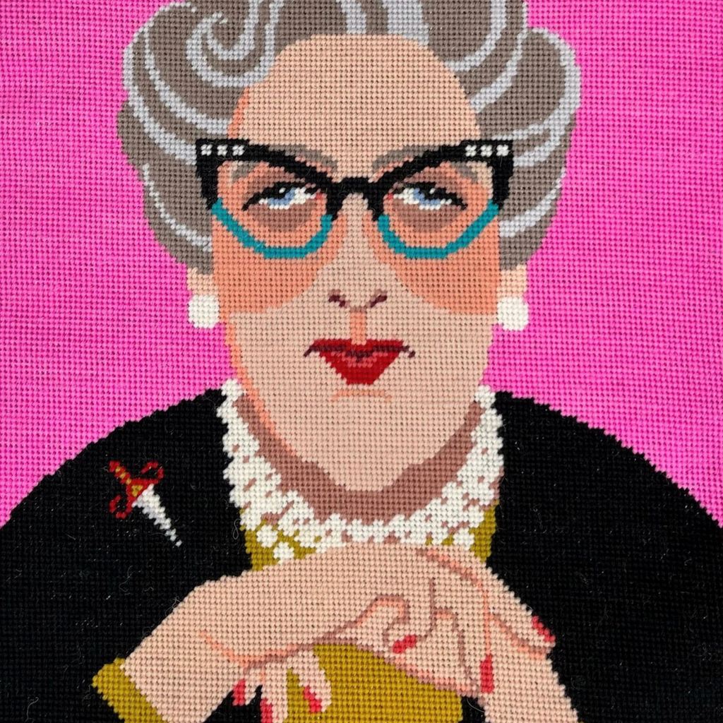 Agatha Christie Cross Stitch Kit : Printed Canvas
