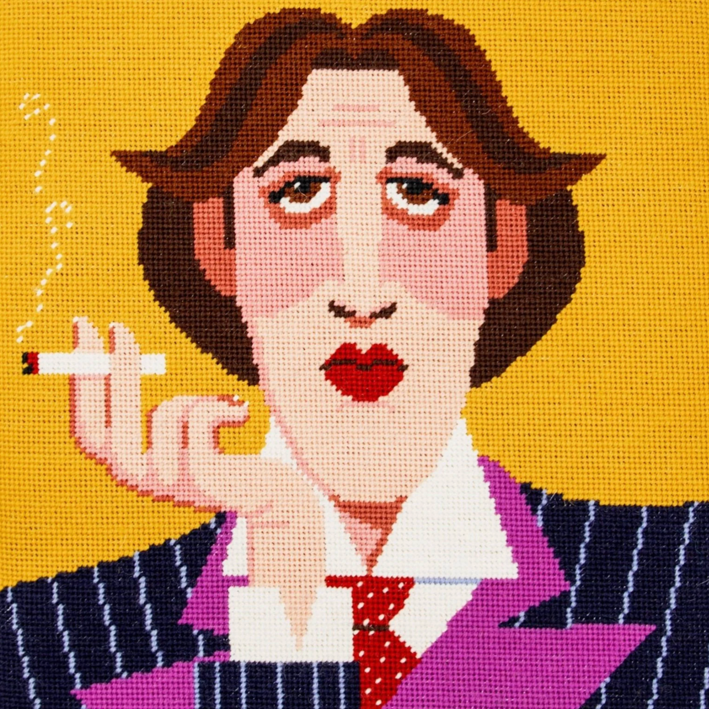Oscar Wilde Cross Stitch Kit : Printed Canvas