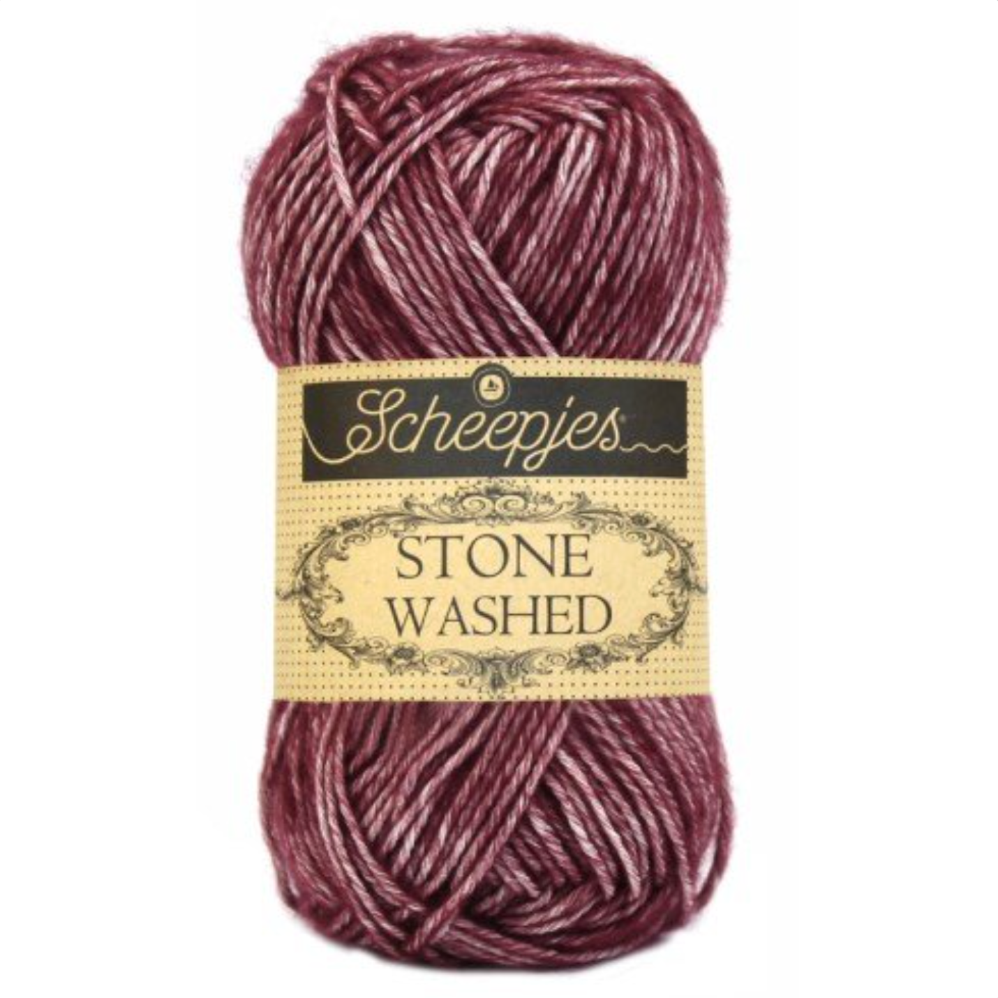 Scheepjes Stonewashed Yarn 810 Garnet