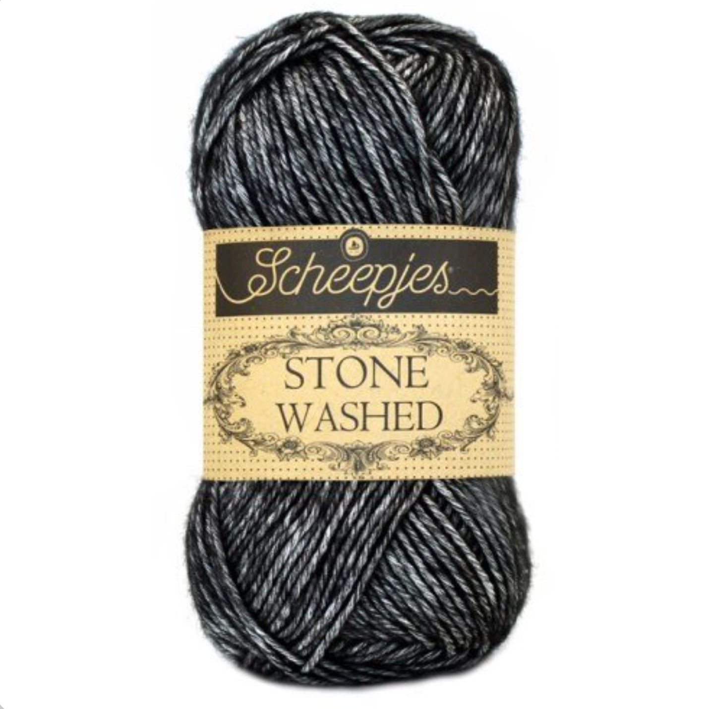 Scheepjes Stonewashed Yarn 803 Black Onyx
