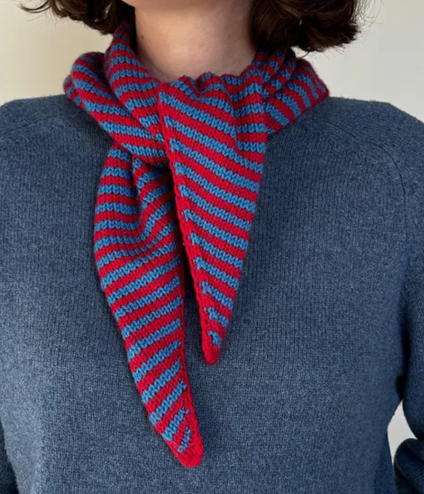 Buoy Bandana Striped Triangle Scarf Knitting Kit