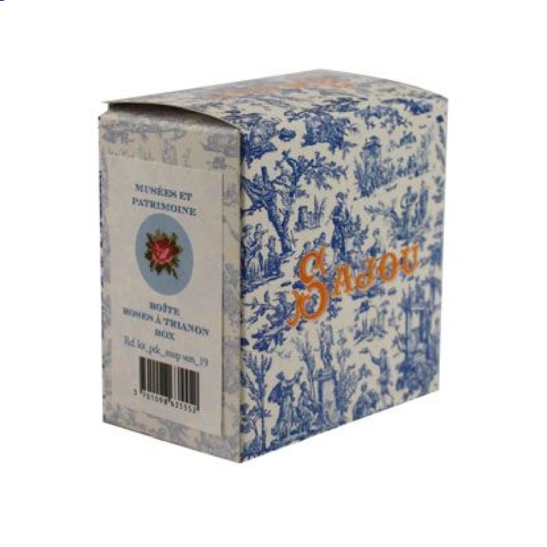 Sajou Round Box Cross Stitch Kit : Roses à Trianon
