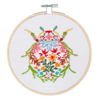 Embroidery Kit with Hoop: Bug