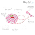 Tape Measure: Embroidered Cherries