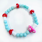Toadstool Bracelet Kit with Glass Beads