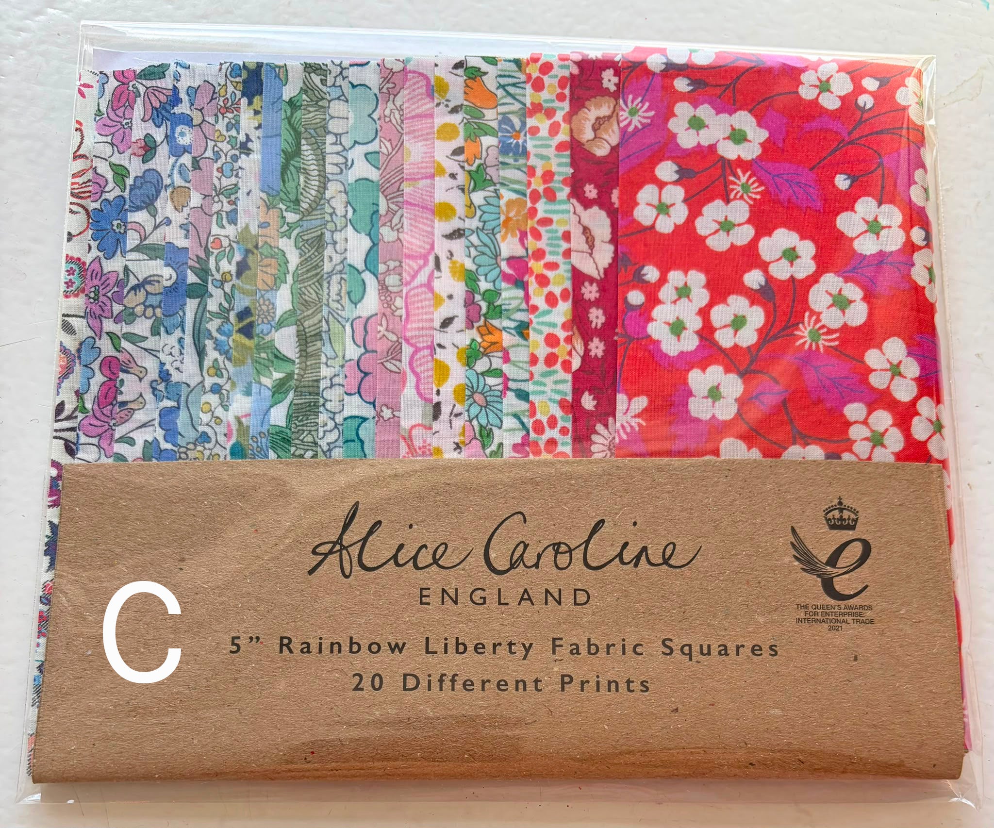 20 Liberty Tana Lawn Mixed Colours 5″ Charm Squares