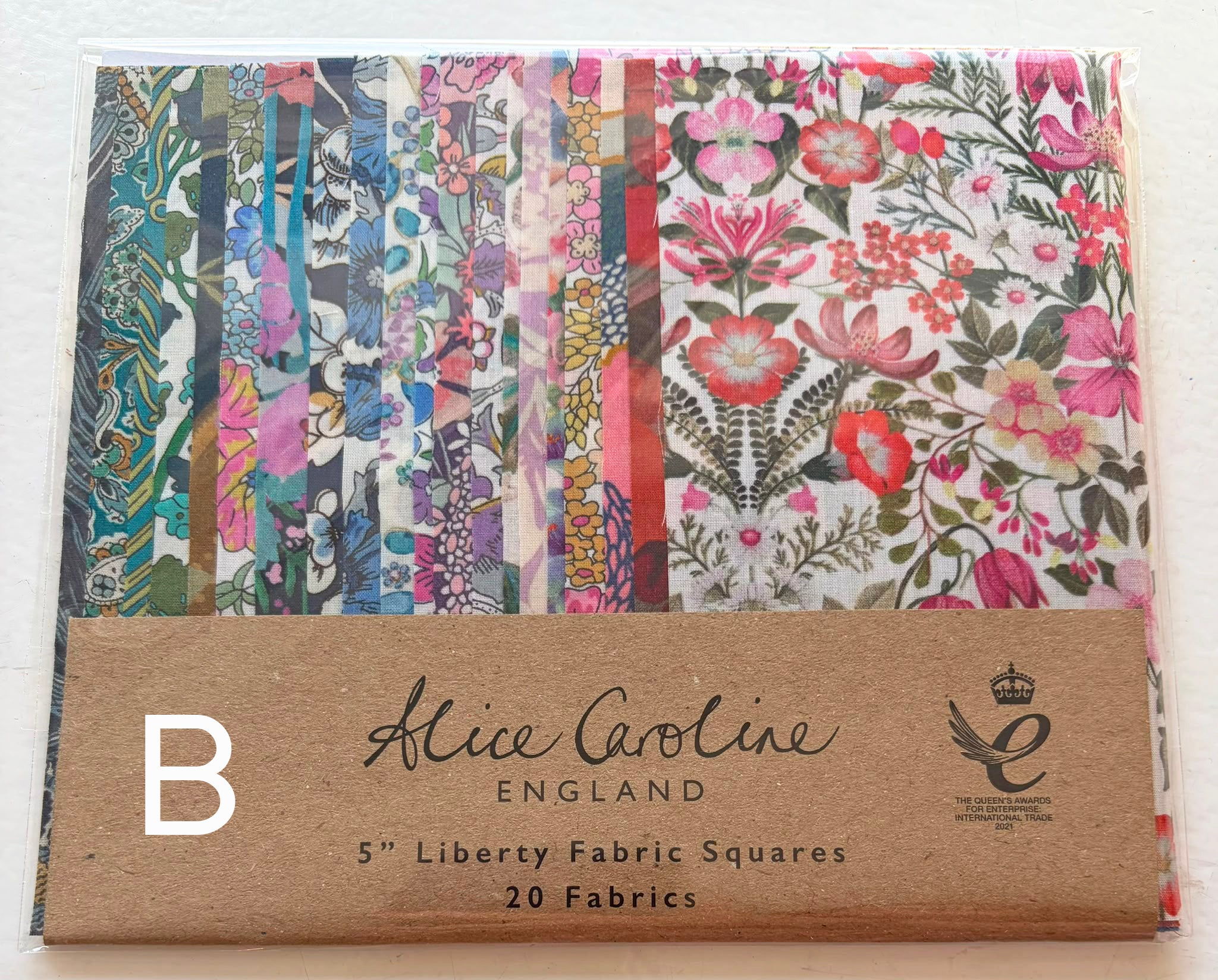 20 Liberty Tana Lawn Mixed Colours 5″ Charm Squares