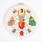 Natural History Museum Embroidery Hoop Kit, Insects 8"