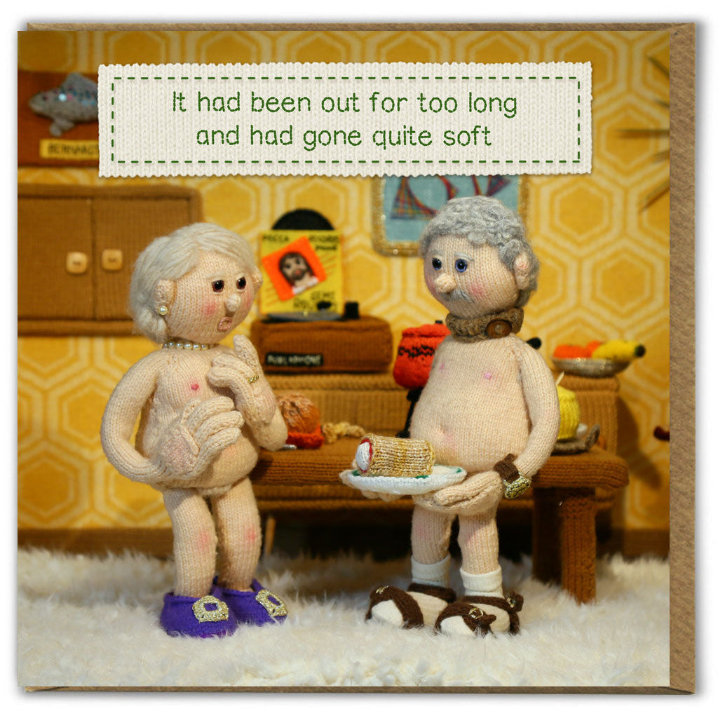 Greetings Card : Nudinits : Gone Soft