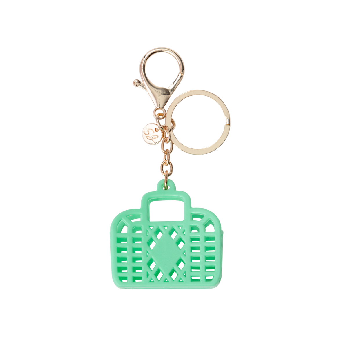 Itty Bitty Bag Charm - Retro: Jelly Mint Green