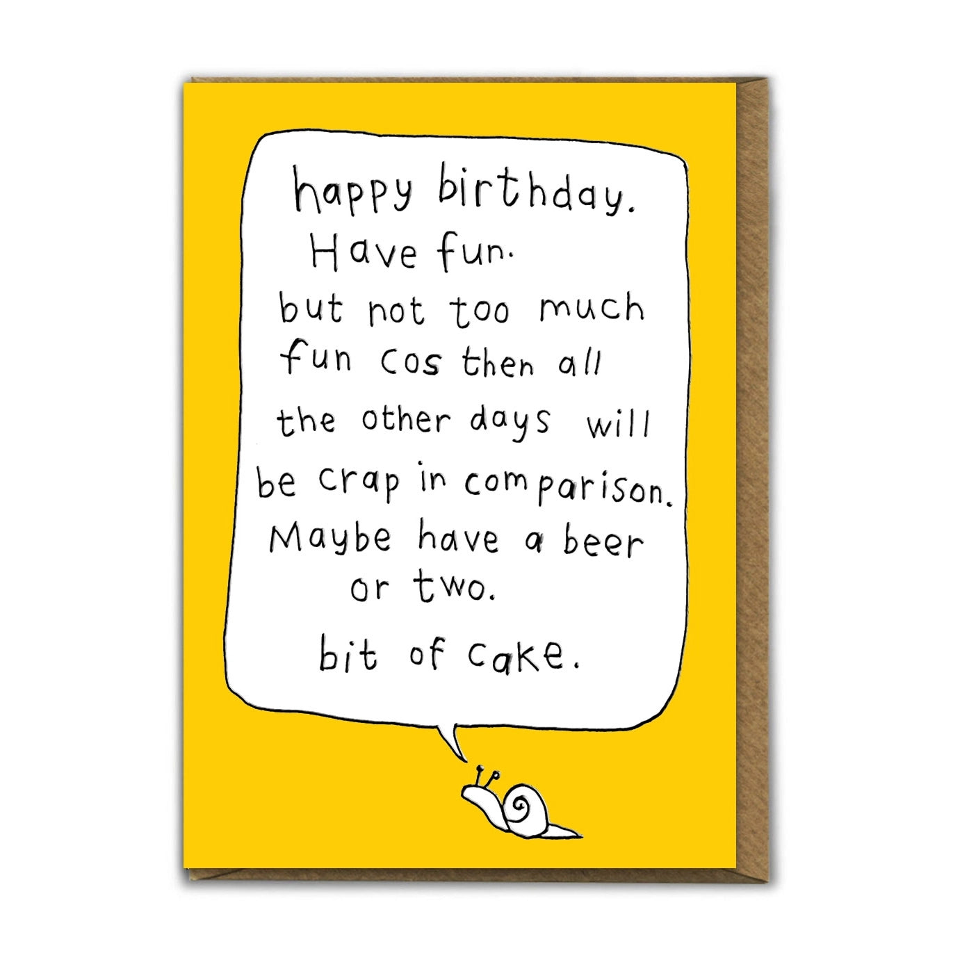 Greetings Card : Too Much Fun Birthday Card