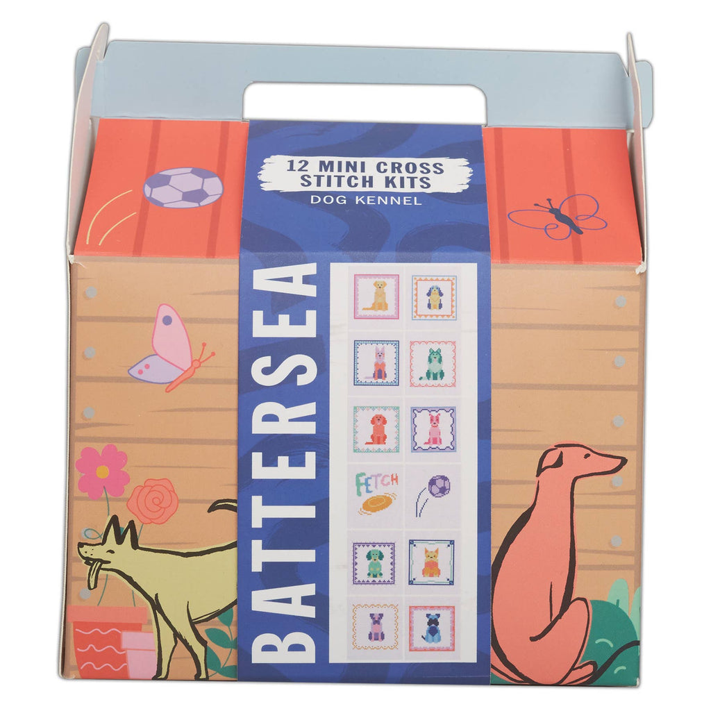 Battersea 12 Mini Cross Stitch Kit, Dog, Aida Fabric