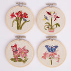 RHS Embroidery Hoop Kit x 4 : Butterfly & Flora