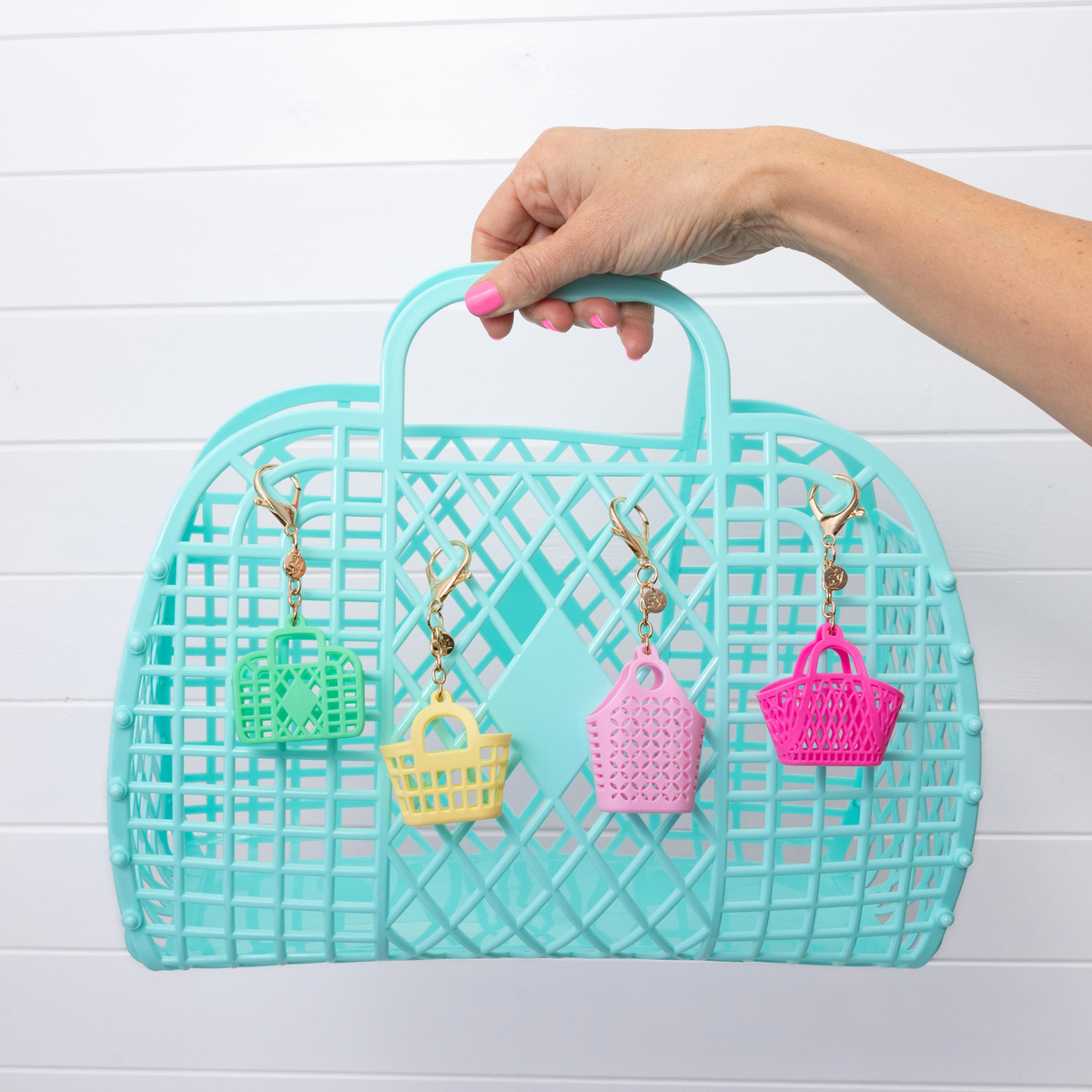 Itty Bitty Bag Charm - Rosie: Raspberry