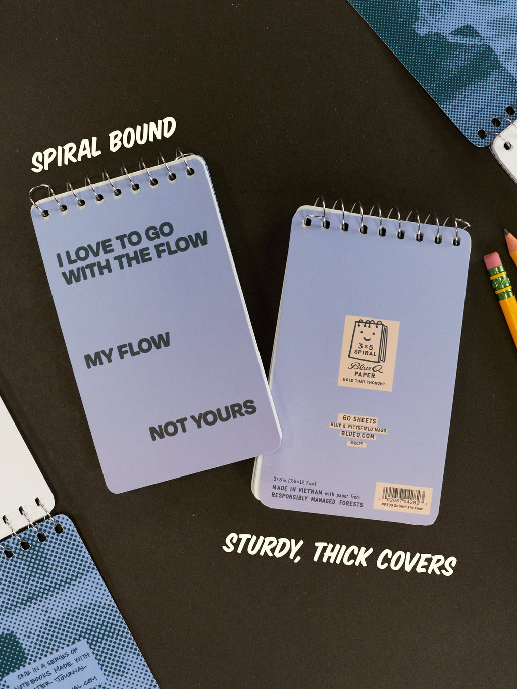 I Love To Go With The Flow : Spiral Notebook