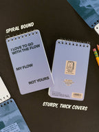 I Love To Go With The Flow : Spiral Notebook