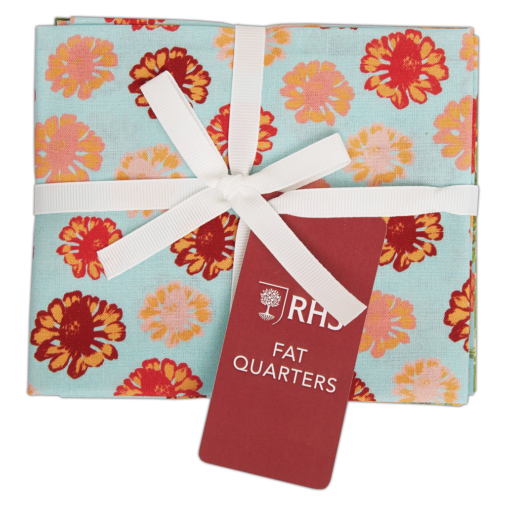 RHS Fat Quarter Fabric Bundle, Tropical, 45 X 56cm, Pack of 4