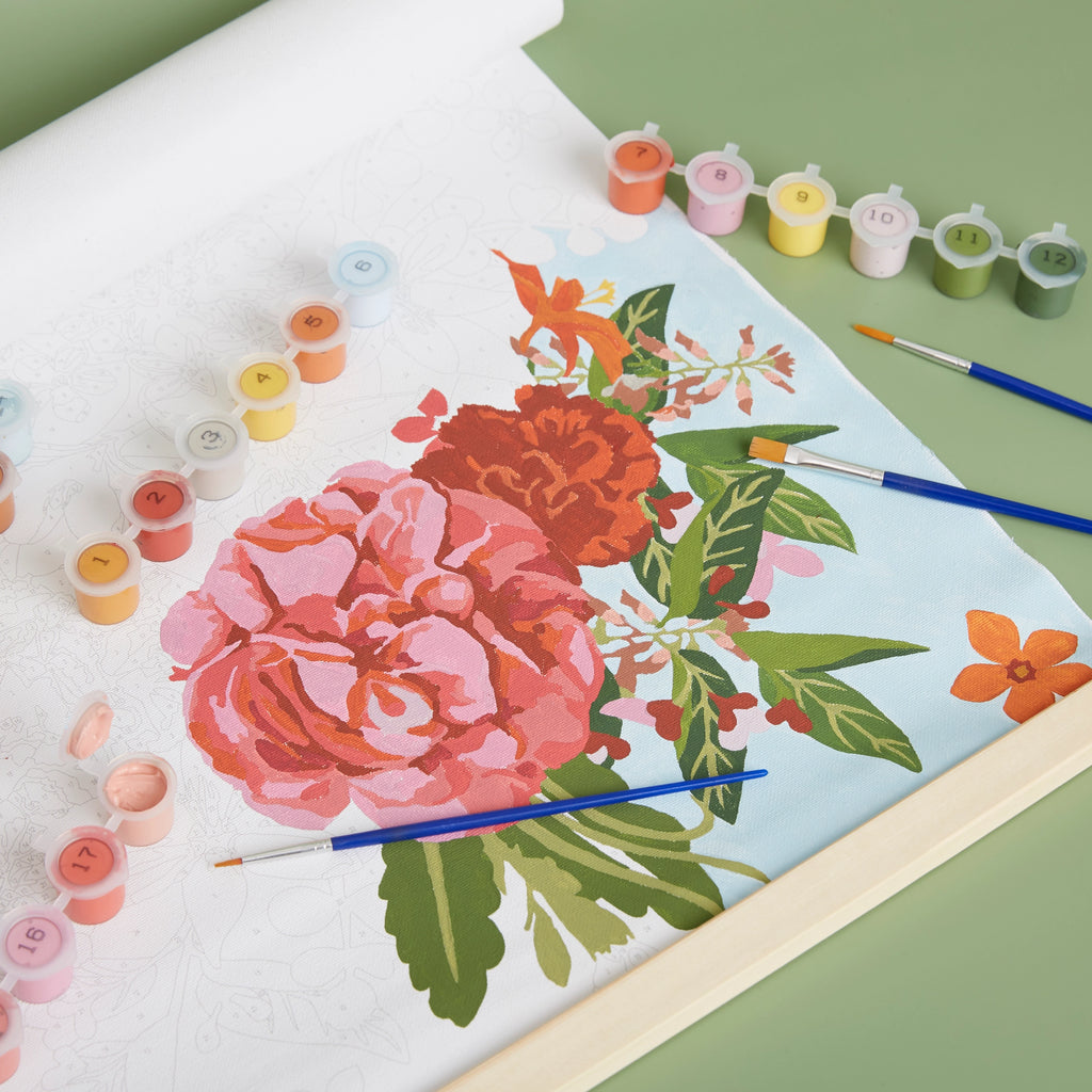 RHS Paint By Numbers Kit : Flower Boom