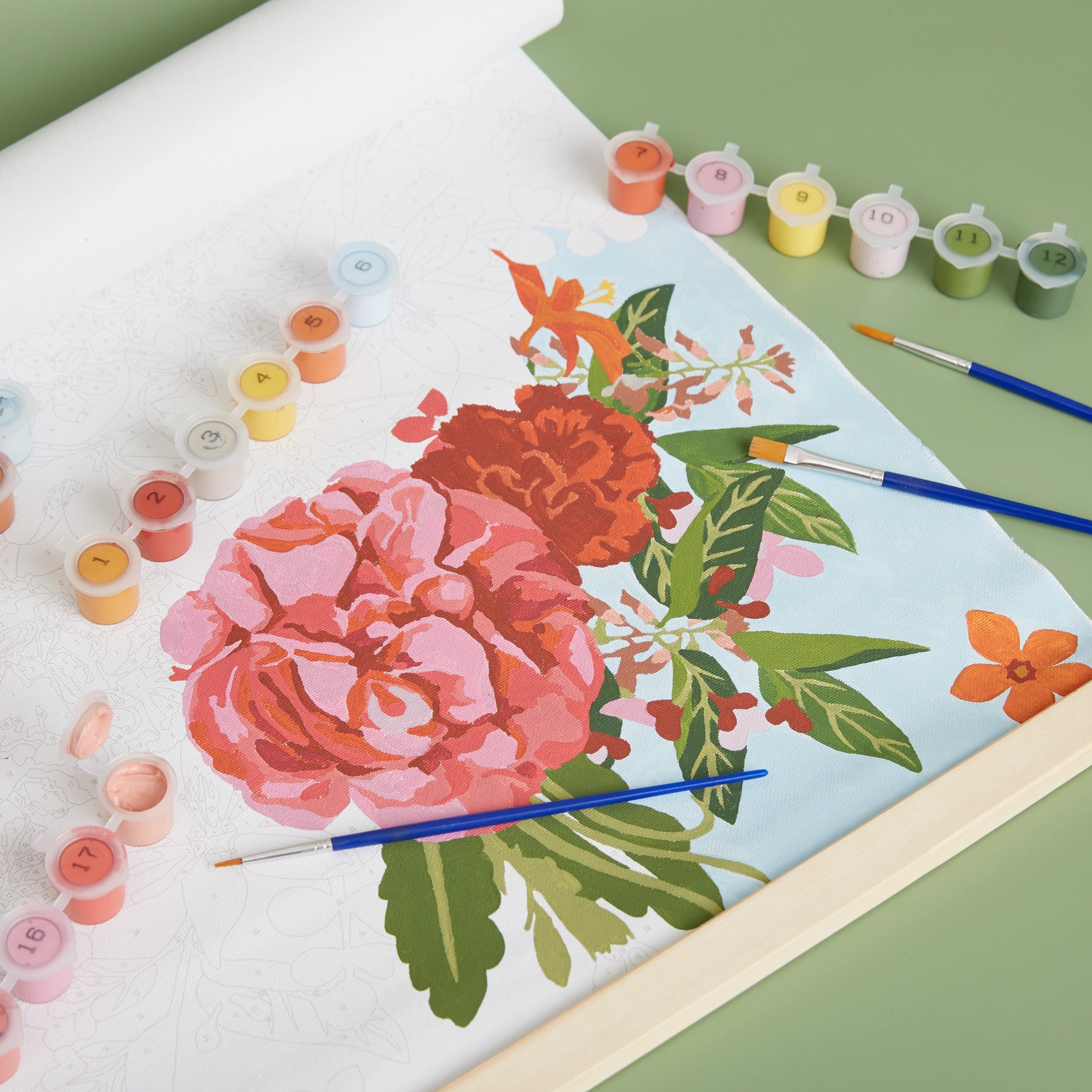 RHS Paint By Numbers Kit : Flower Boom