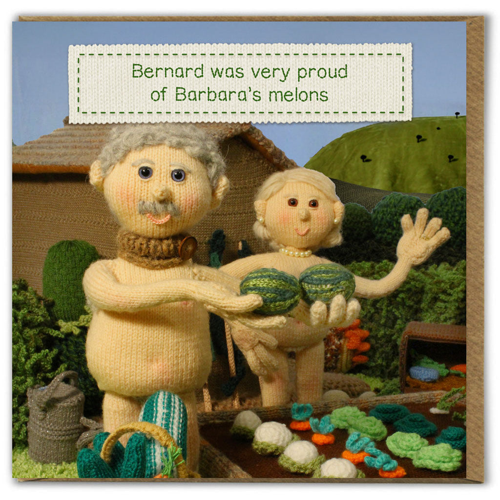 Greetings Card : Nudinits : Barbara's Melons