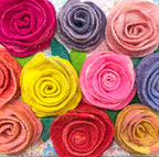 Learn to Make a Handmade Felt Rose : Online Course by Gilliangladrag