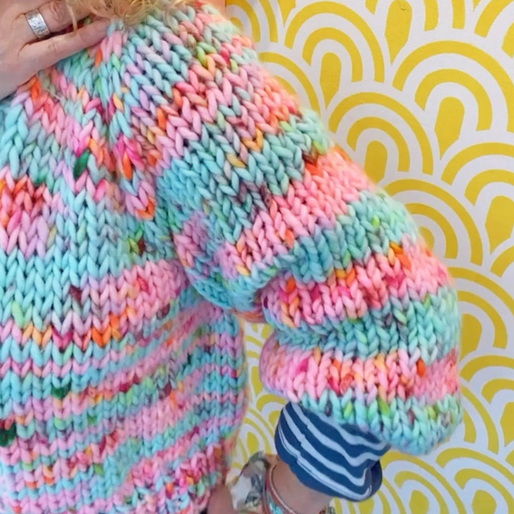 Boogie Wonderland Mimico Cardigan Knitting Kit with FREE Project Bag