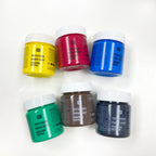 Fabric Textile Paints Set : Basic Colours : 6 x 40ml pots