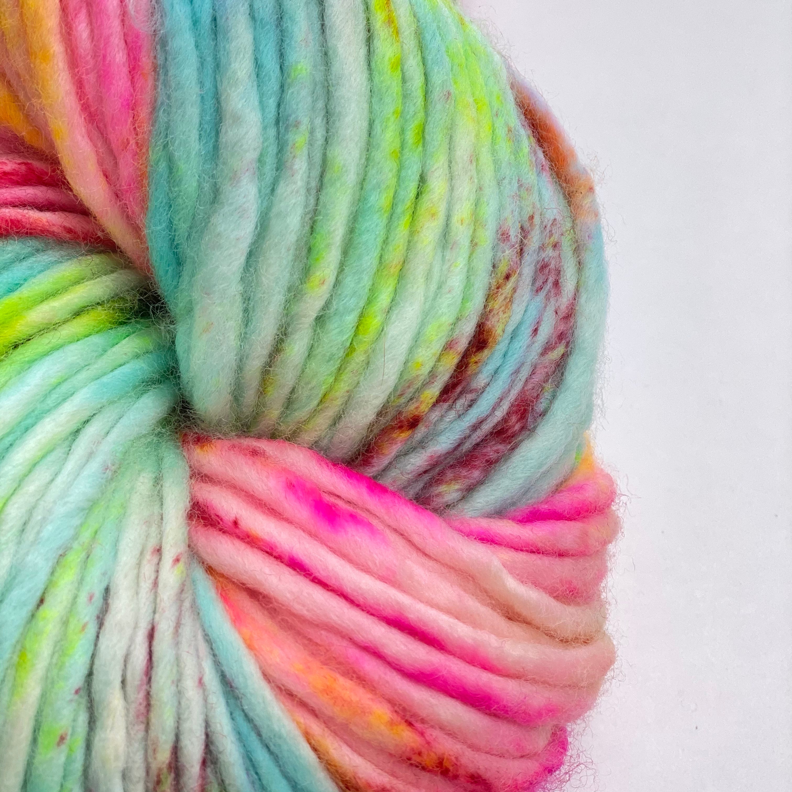 Holy Fluff Hand Dyed Super Chunky 200g : 'Boogie Wonderland'