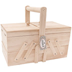 Wooden Concertina Sewing Box : Large